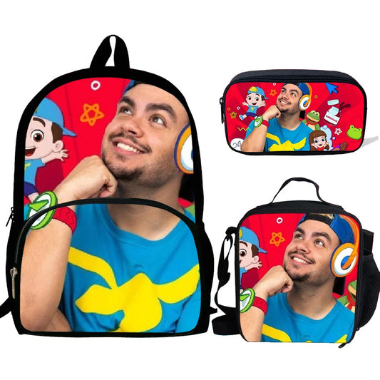 Mochila Luccas Neto, Estampada para Meninos e Meninas